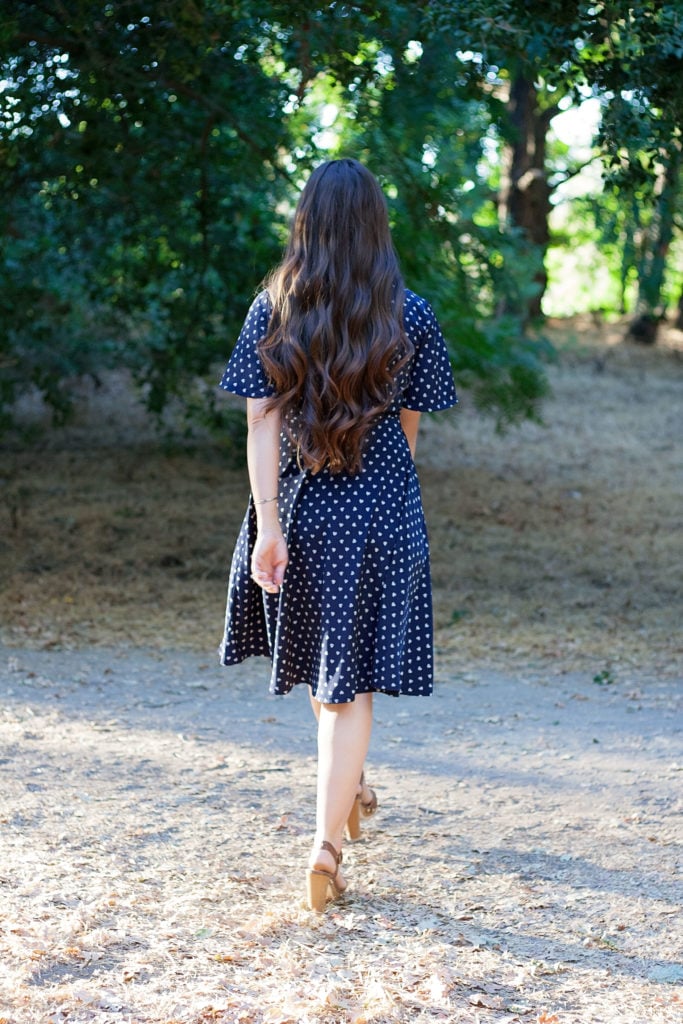 Back view of The Pippa Wrap Dress PDF Sewing Pattern from Designer Stitch 