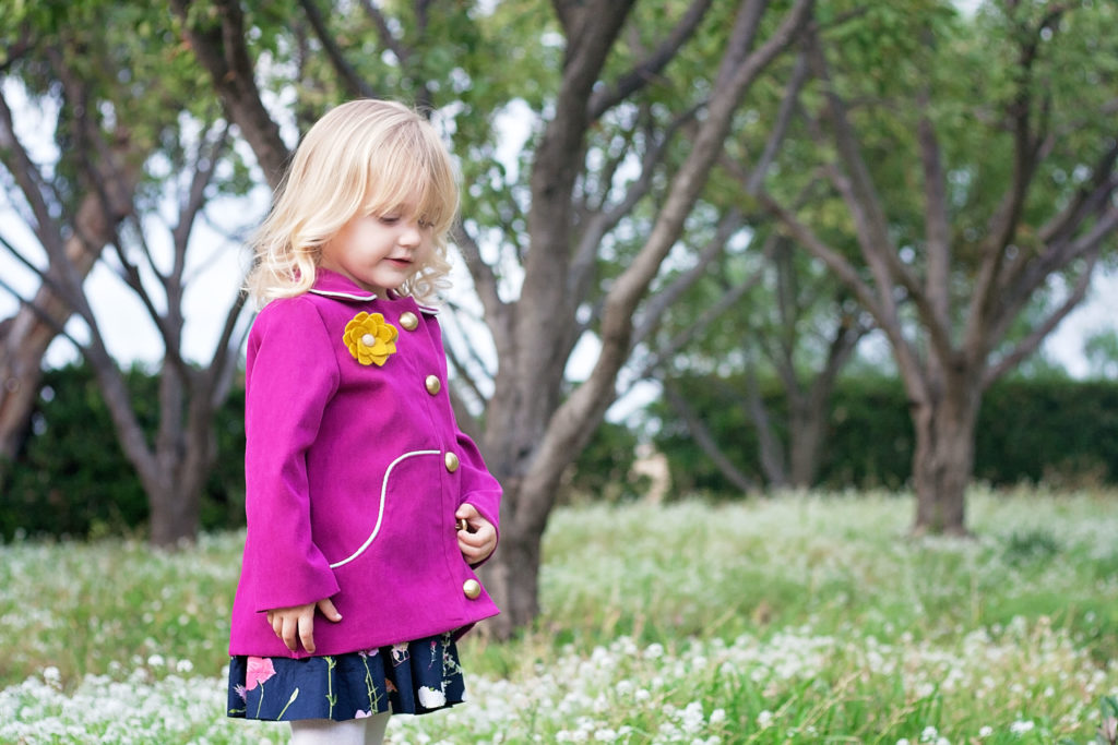 Louisa Girls Coat Compagnie M. PDF Pattern