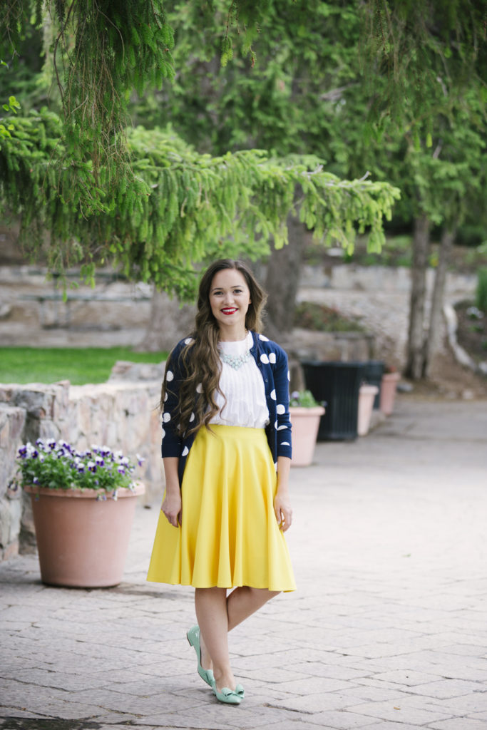 Stylish Fabrics Circle Skirt - Sweet Red Poppy