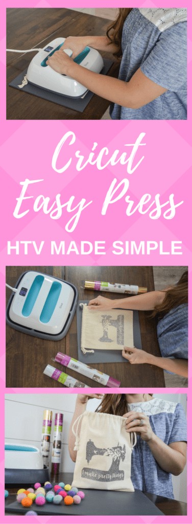 Cricut Easy Press makes HTV so simple with just the press of a button. 