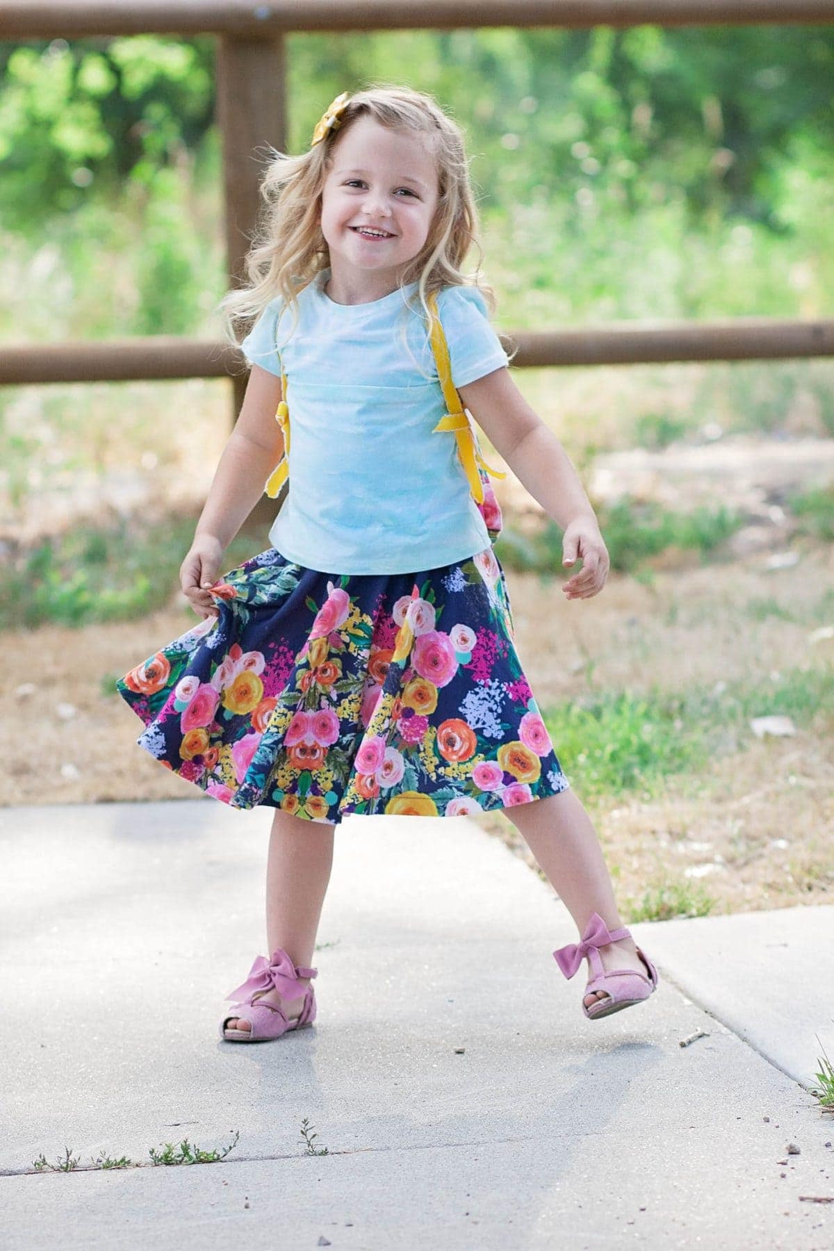 DIY Pattern Easy Circle Skirt Sewing Tutorial - Sweet Red Poppy