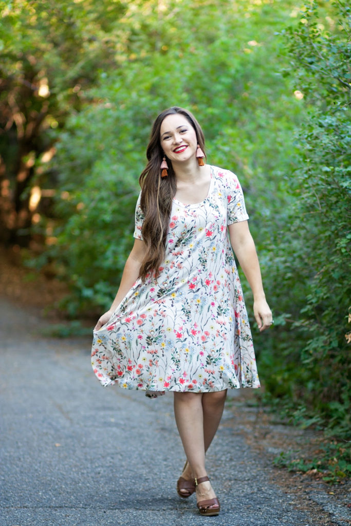Love Notions Laundry Day Tee Swing Dress Hack Free Sewing Pattern