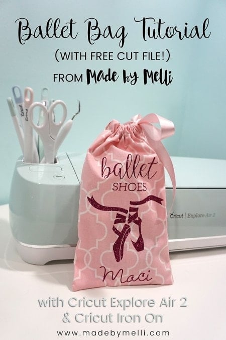 Made By Melli Cricut Ballet Shoes Bag