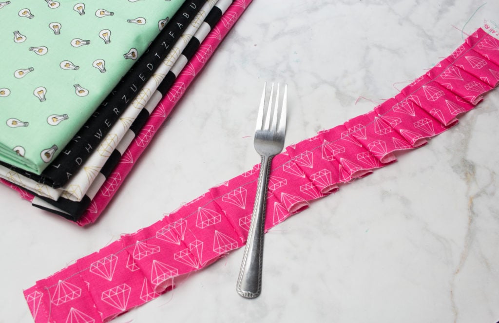 Create perfect pleats using a fork