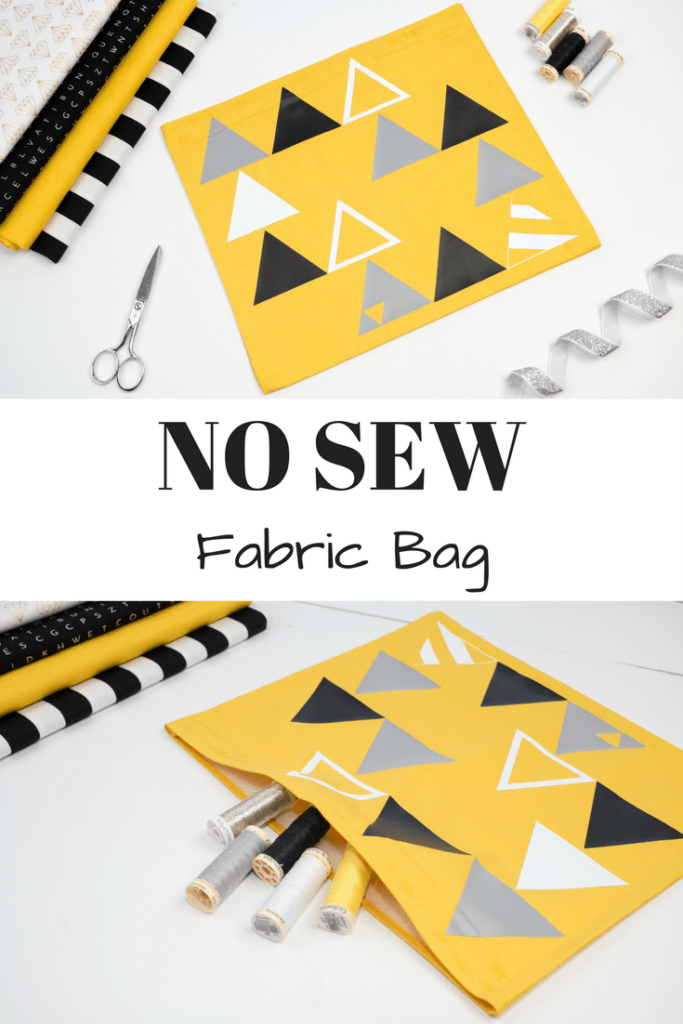 Learn how to make this easy no-sew pouch with Craftables Iron-on vinyl.
