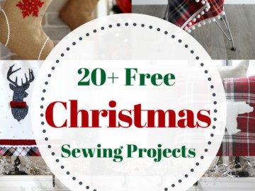20+ Christmas Sewing Projects featured by top US craft blogger, Sweet Red Poppy