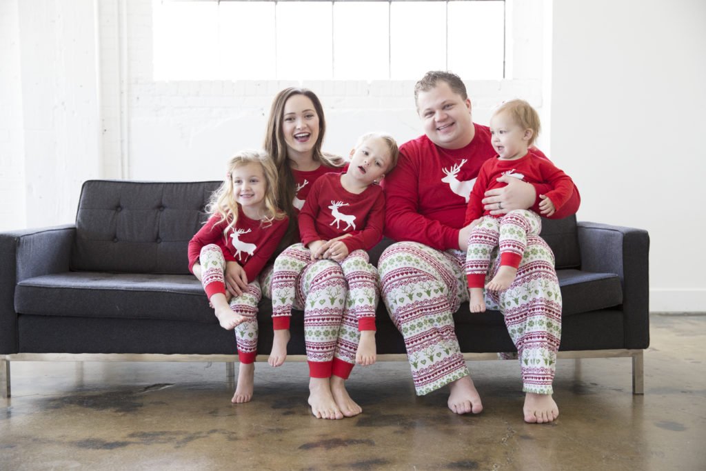 Family Christmas Pajama Patterns and tutorial featured by top US sewing blogger, Sweet Red Poppy