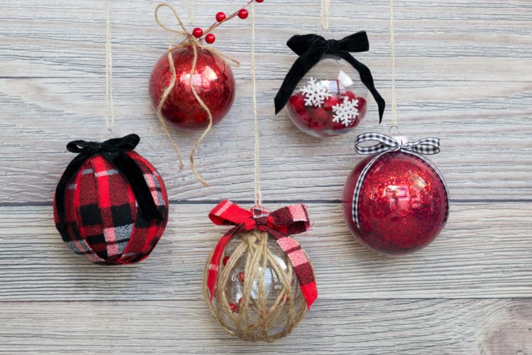 Easy Ways To Decorate Clear Plastic Ornaments For Christmas