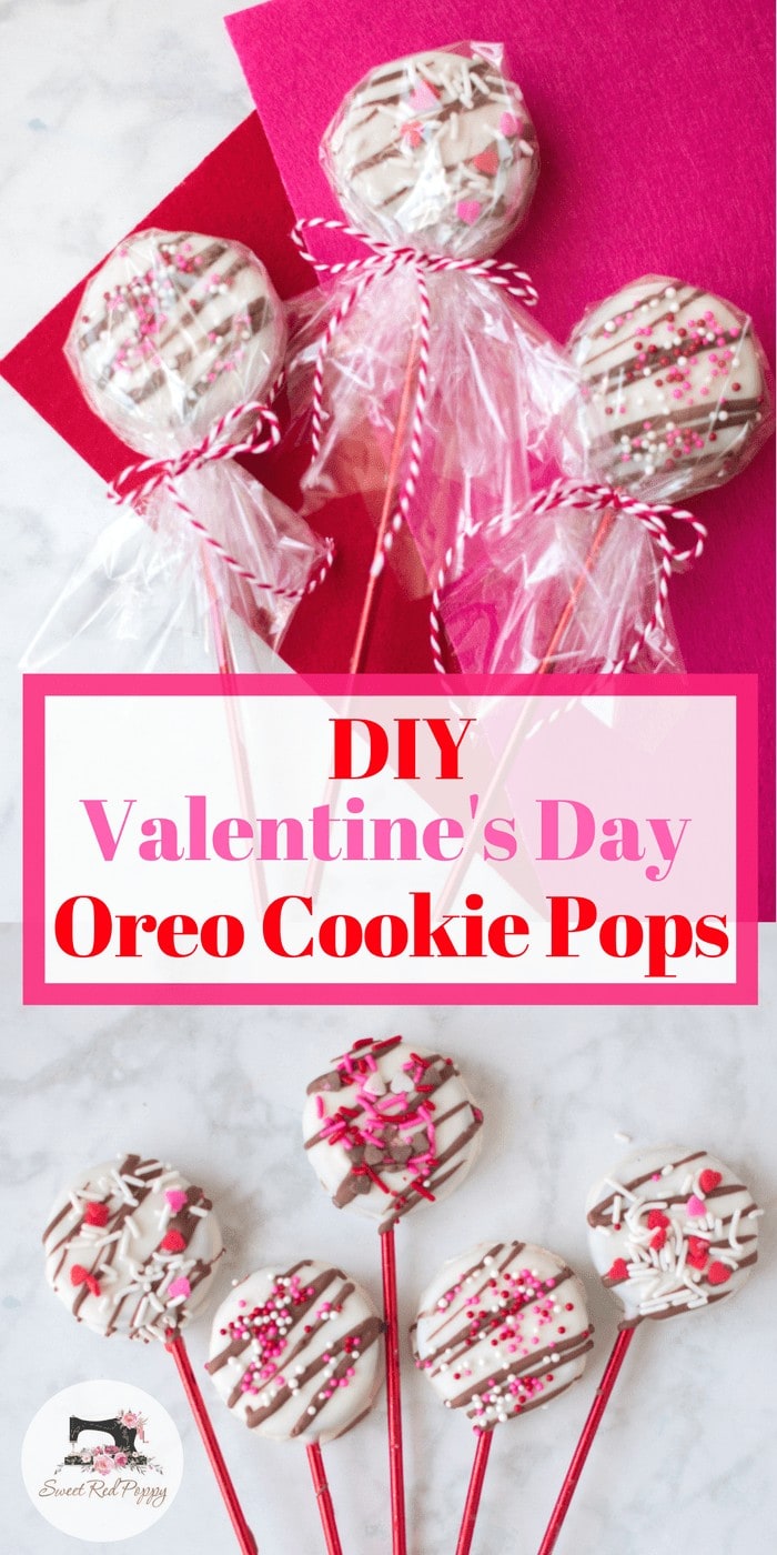 Make your own Valentine's Day Oreo cookie pops with this simple recipe tutorial!