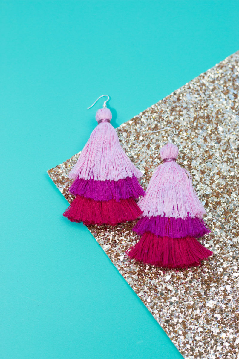 How to Make Tassel Earrings, a tutorial featured by top US craft blogger, Sweet Red Poppy