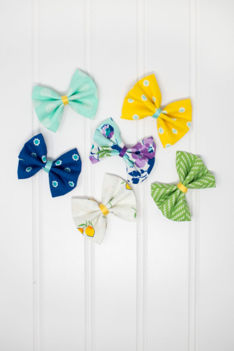 Tutorial} Fabric Ribbon Hair Bows - Our Thrifty Ideas