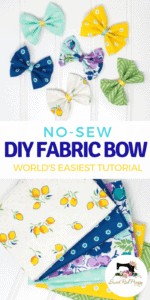 DIY Hair Bows: No Sew Fabric Hair Bows Tutorial | Sweet Red Poppy