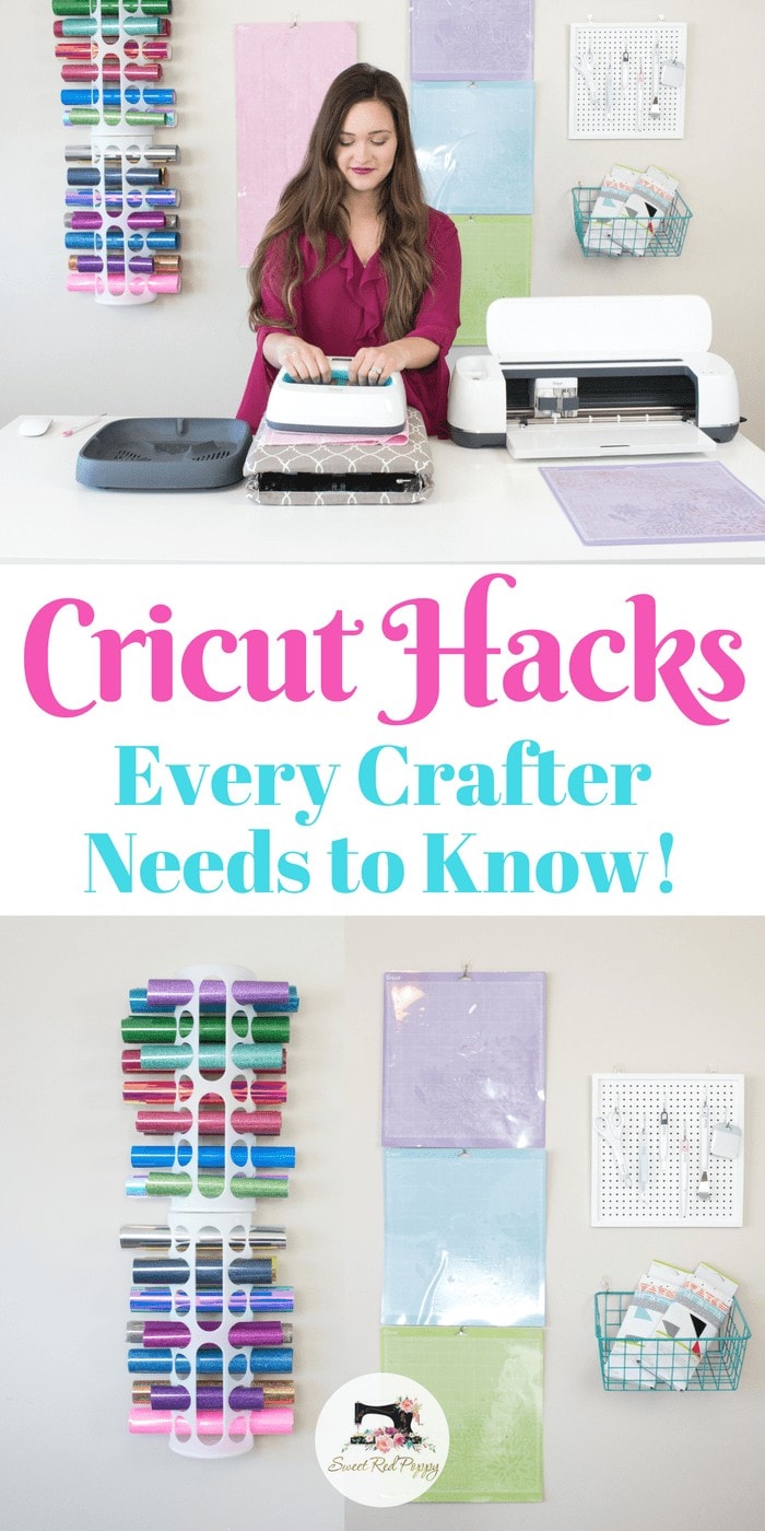 Sewing Room Organization & Cricut Craft Hacks - Sweet Red Poppy