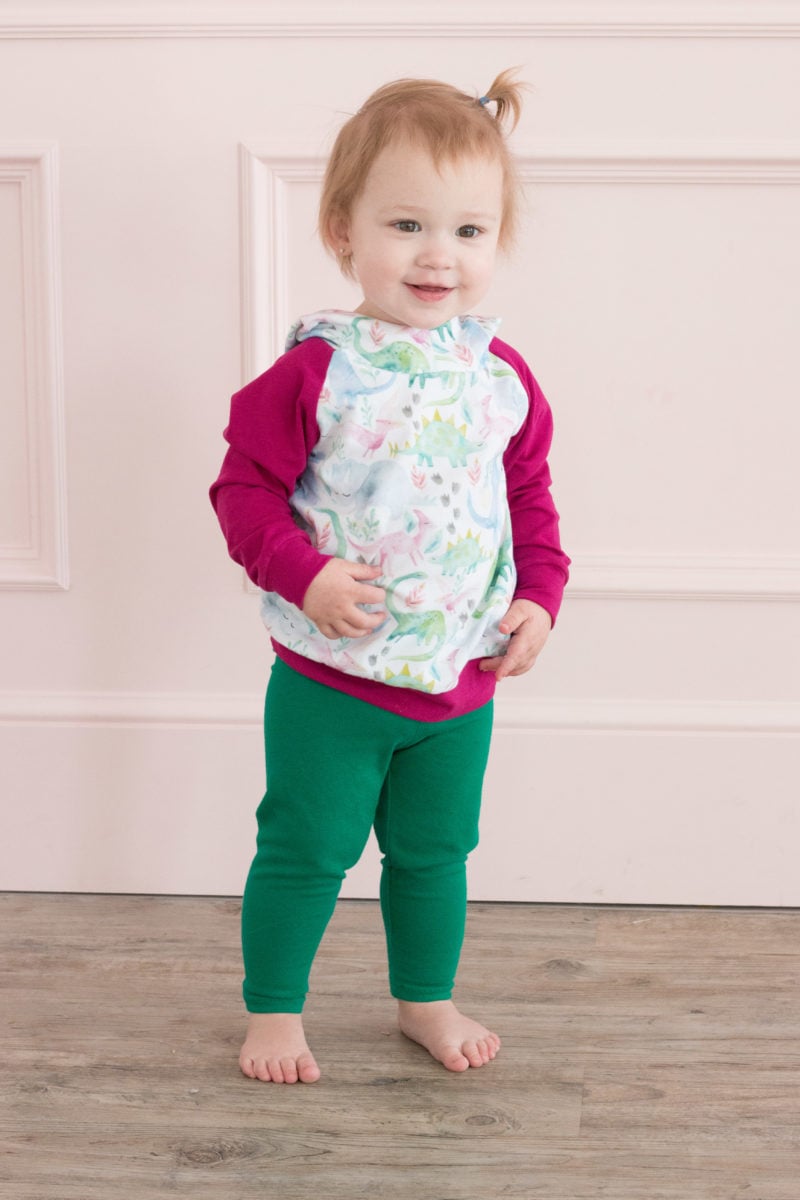 FREE Kids Leggings and Hoodie Sewing Patterns featured by top US sewing blogger, Sweet Red Poppy