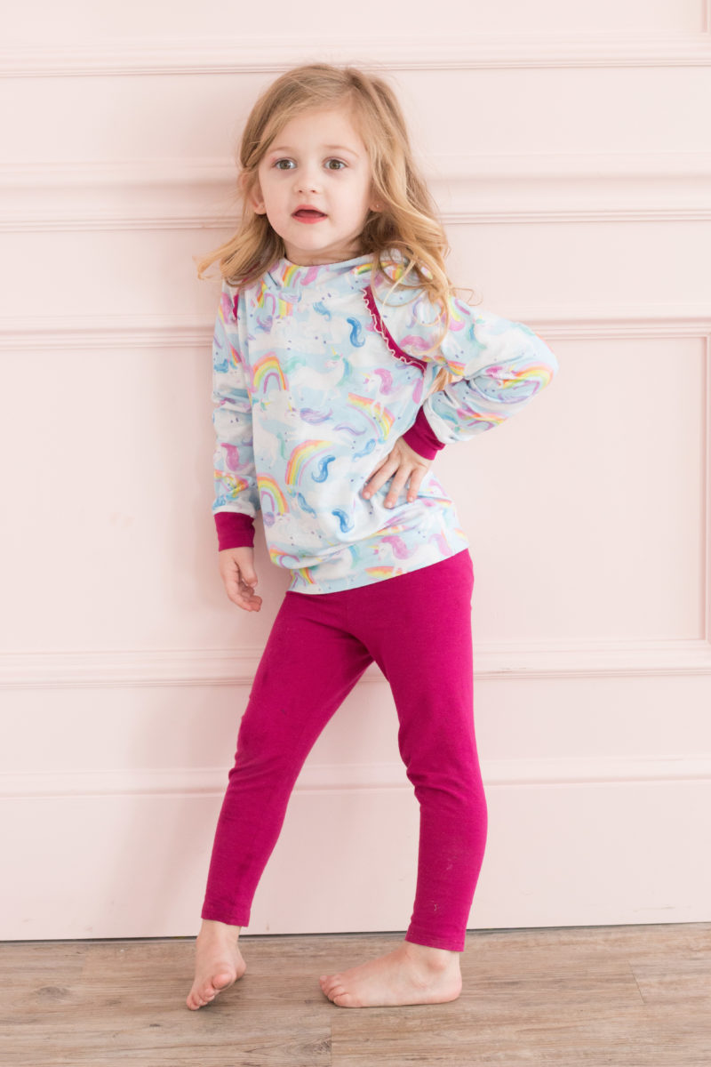 FREE Kids Leggings and Hoodie Sewing Patterns featured by top US sewing blogger, Sweet Red Poppy