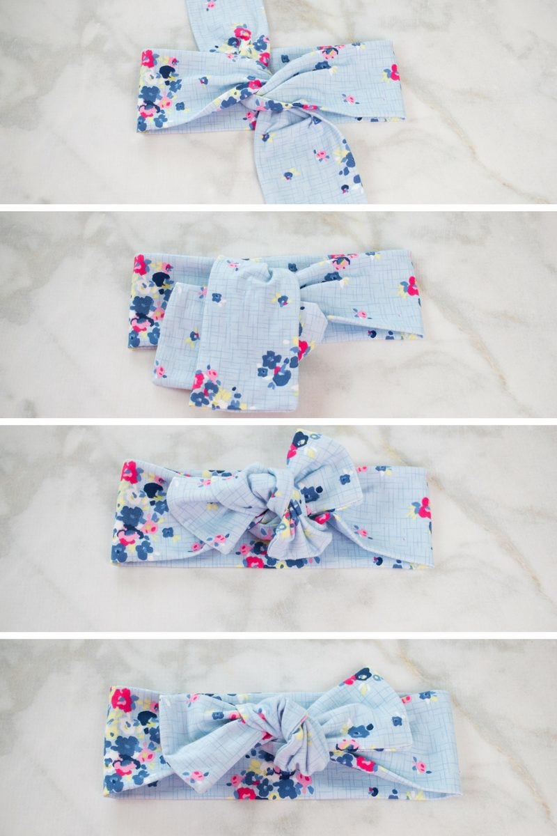 Top Knot Headband Sewing Tutorial featured by top US sewing blog, Sweet Red Poppy