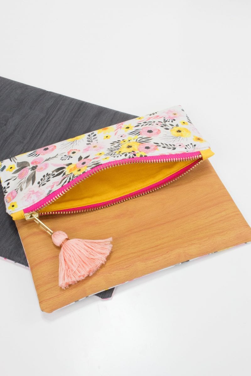 Learn how to sew a lined zippered pouch with this sewing tutorial