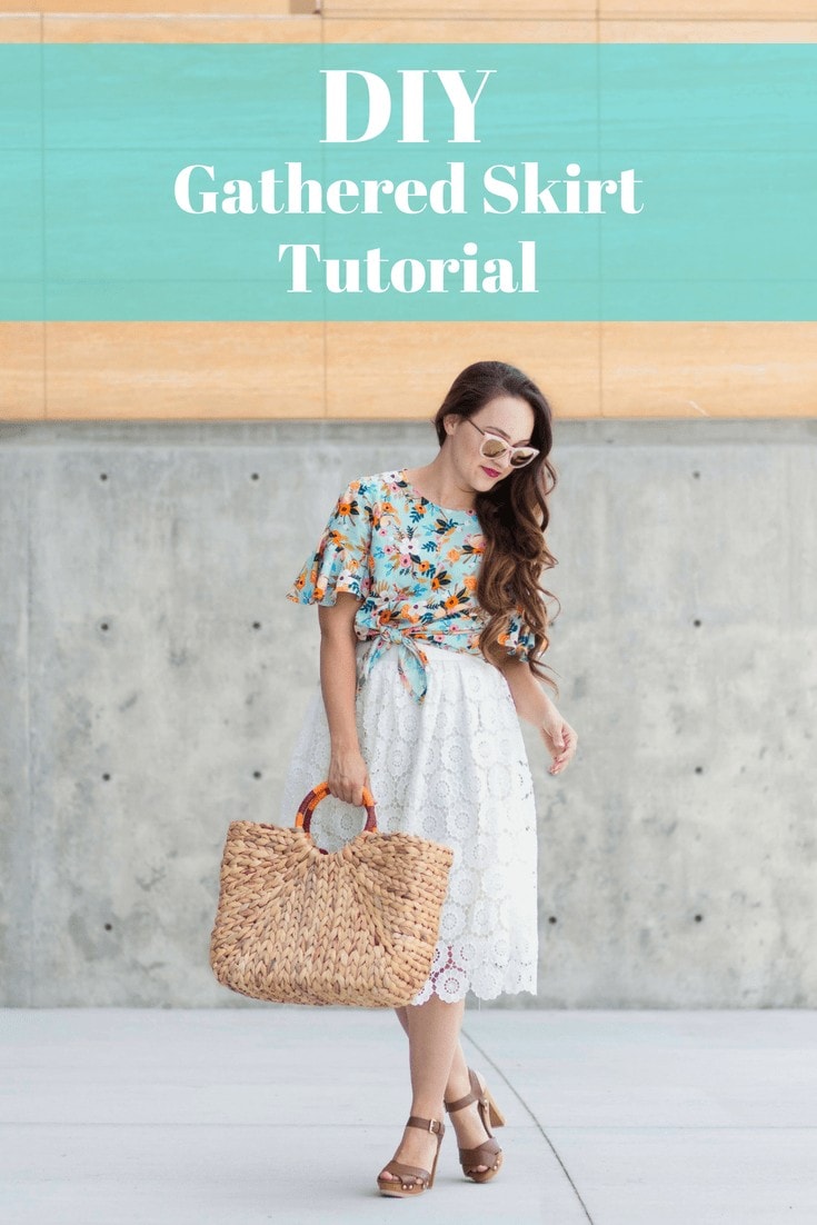 Diy Gathered Lace Skirt Sewing Tutorial