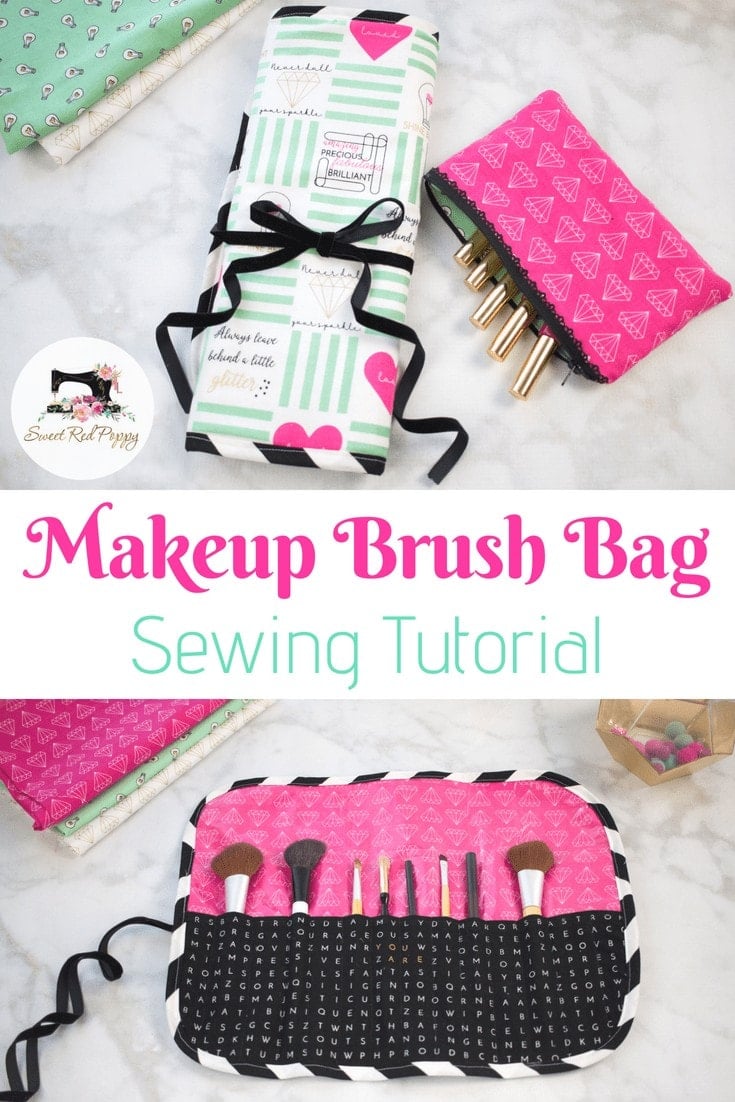 Makeup Brush Bag Sewing Tutorial