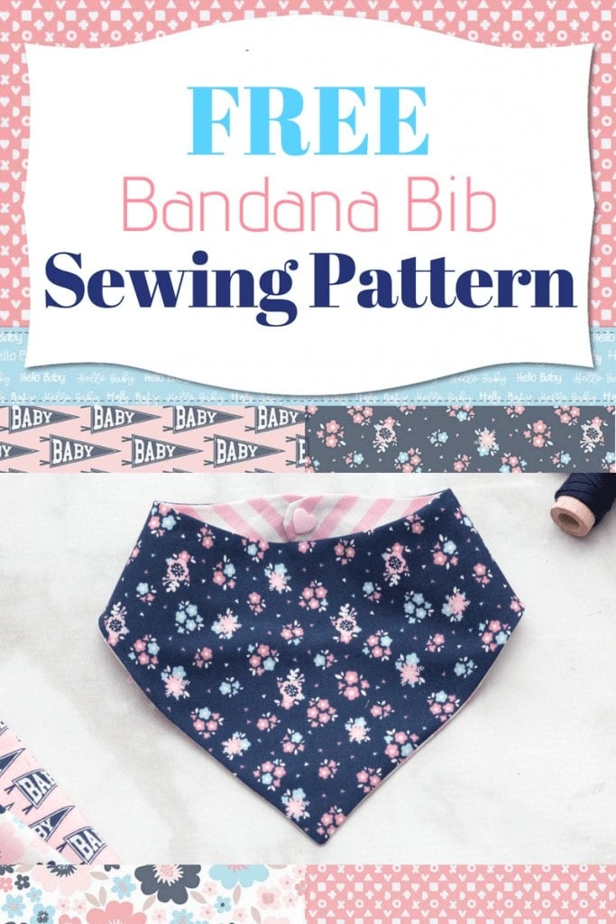How to Make Bandana Bibs for Babies featured by top US sewing blog, Sweet Red Poppy