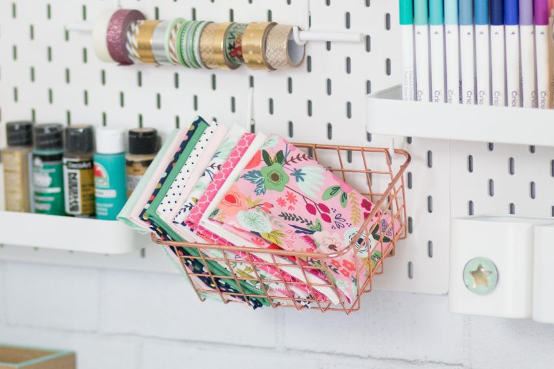 Cricut Craft and Sewing Room Organization Hacks featured by top US craft blog, Sweet Red Poppy