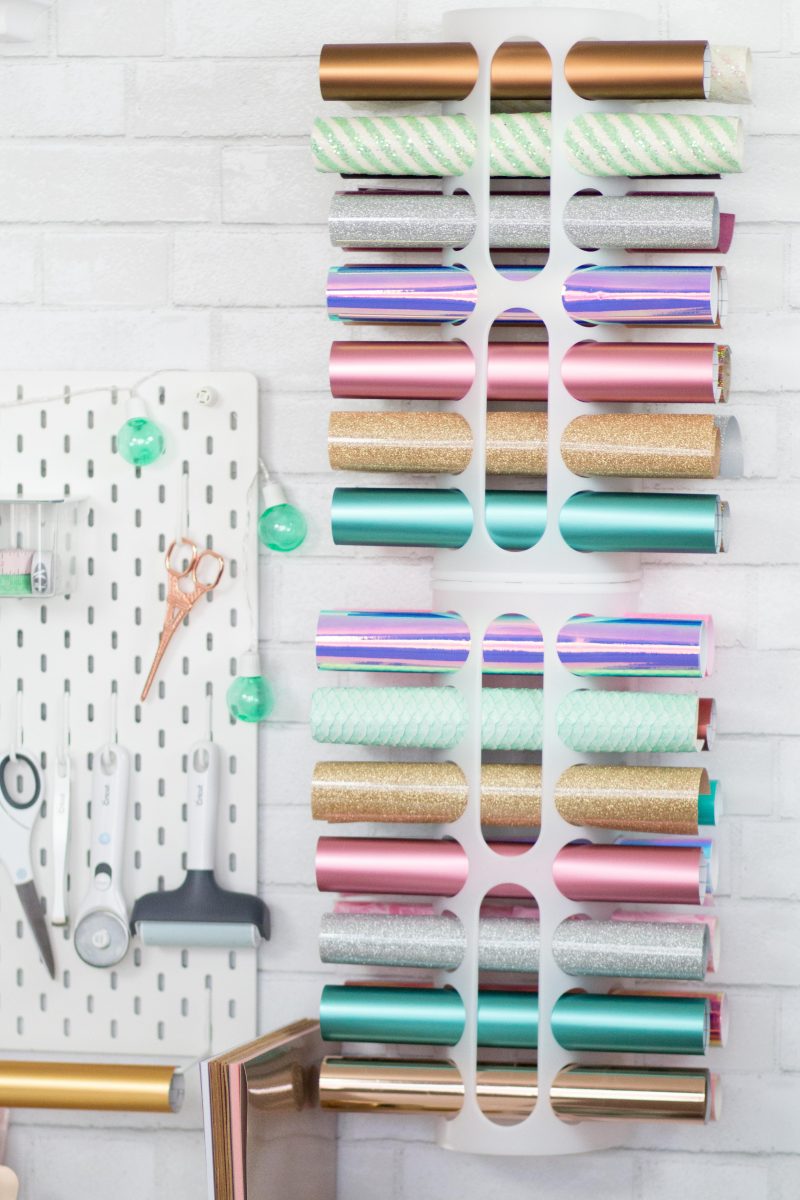 Cricut Craft and Sewing Room Organization Hacks featured by top US craft blog, Sweet Red Poppy