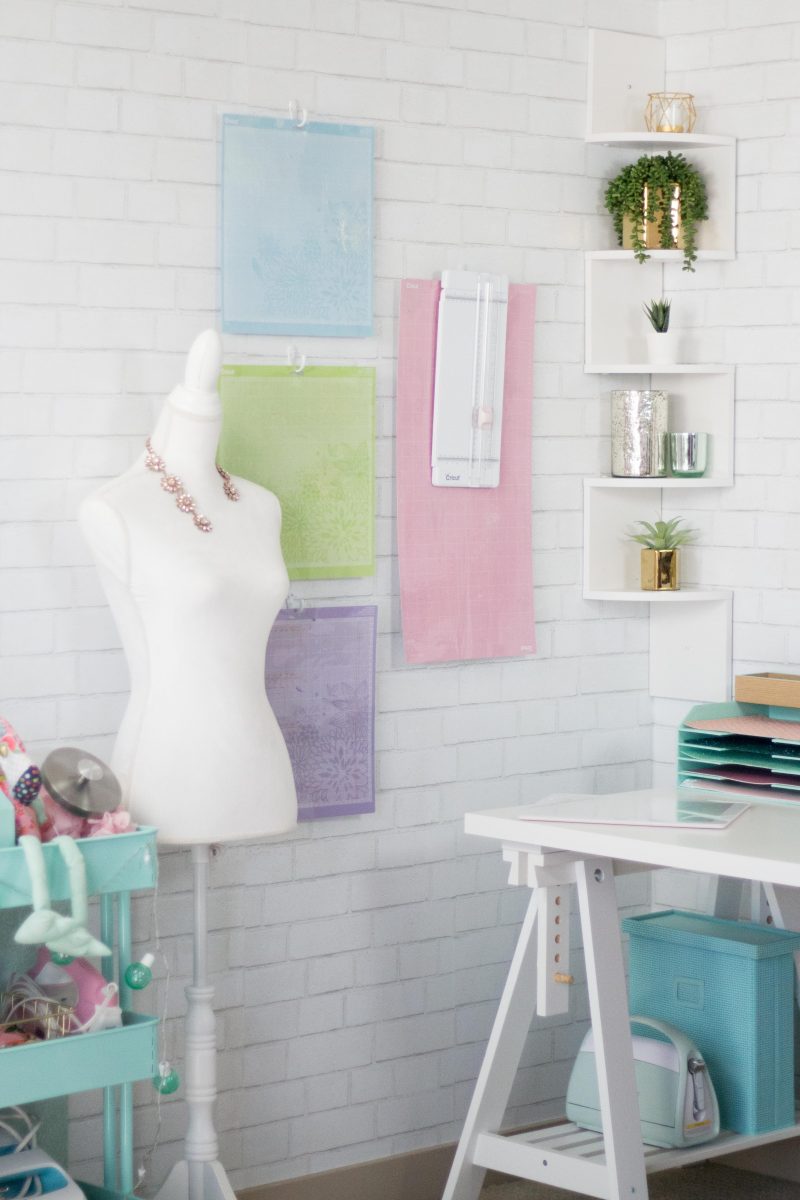 Cricut Craft and Sewing Room Organization Hacks featured by top US craft blog, Sweet Red Poppy