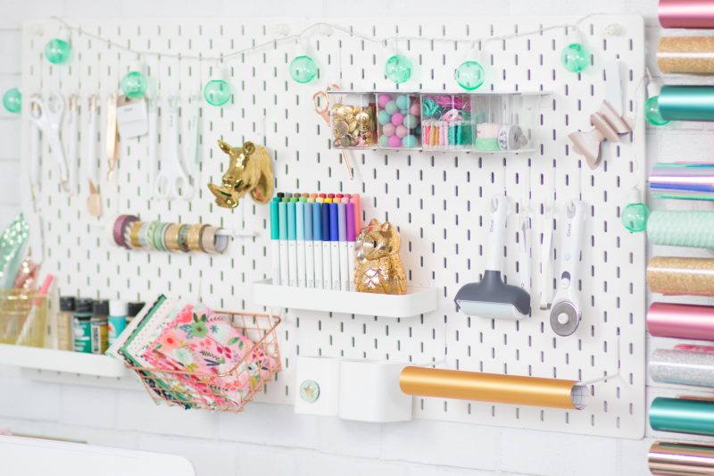 Cricut Craft and Sewing Room Organization Hacks featured by top US craft blog, Sweet Red Poppy