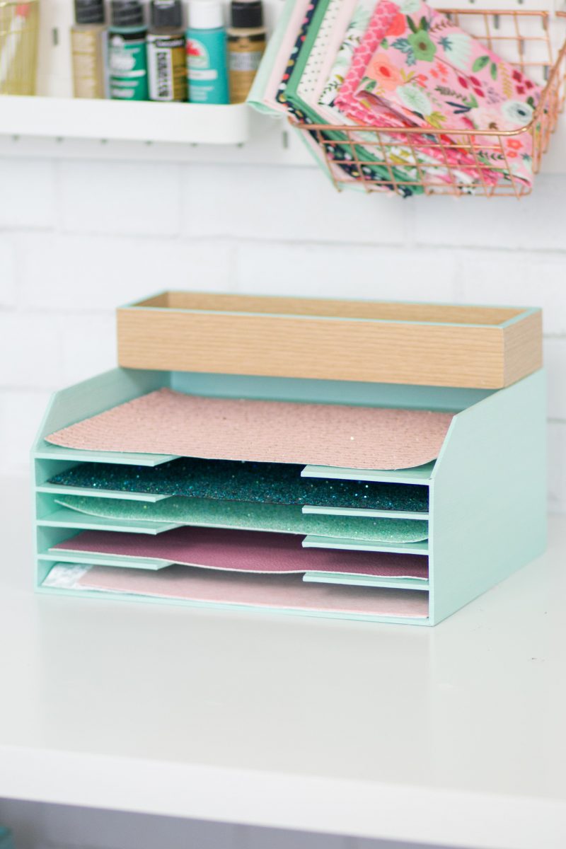 Cricut Craft and Sewing Room Organization Hacks featured by top US craft blog, Sweet Red Poppy