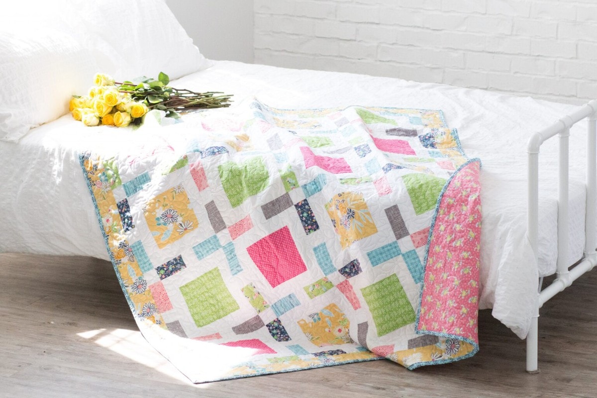 How to Bind a Quilt with Bias Tape Sweet Red Poppy