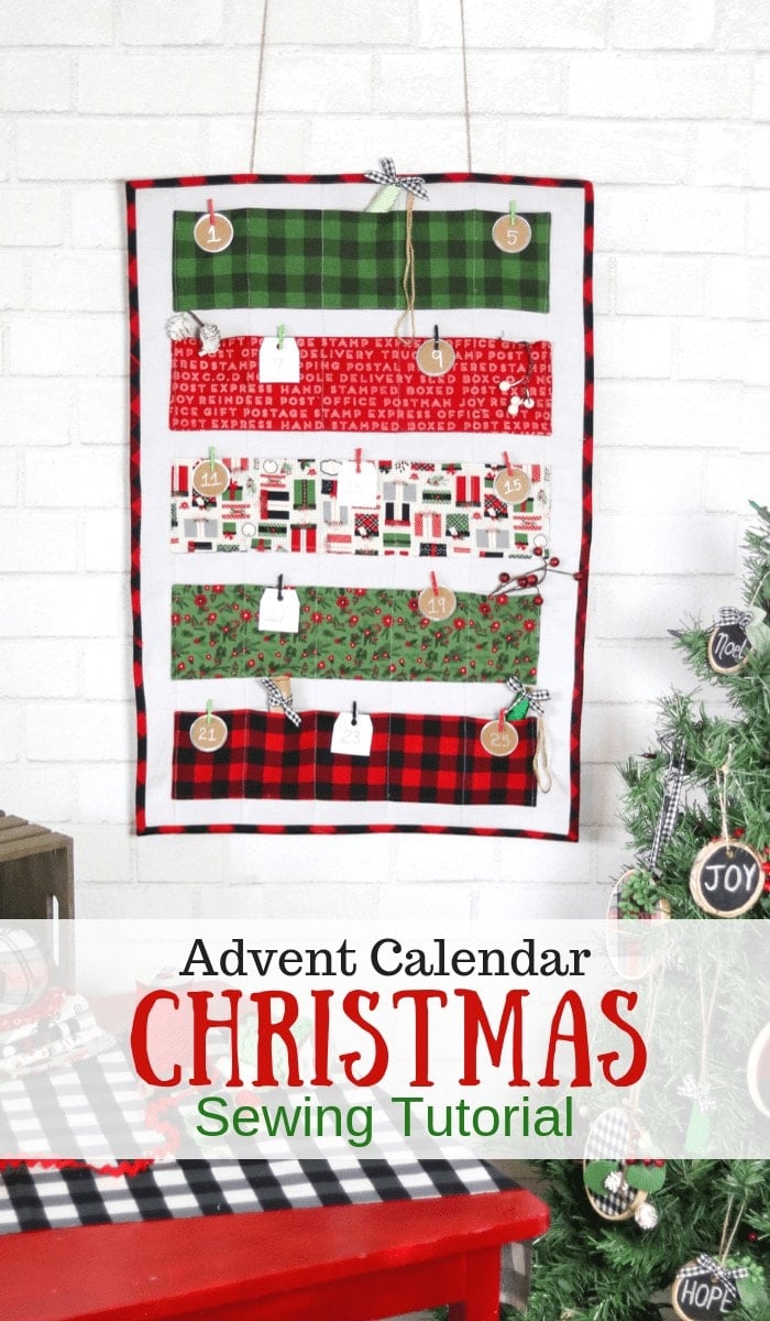 DIY Christmas Advent Calendar Sewing Tutorial
