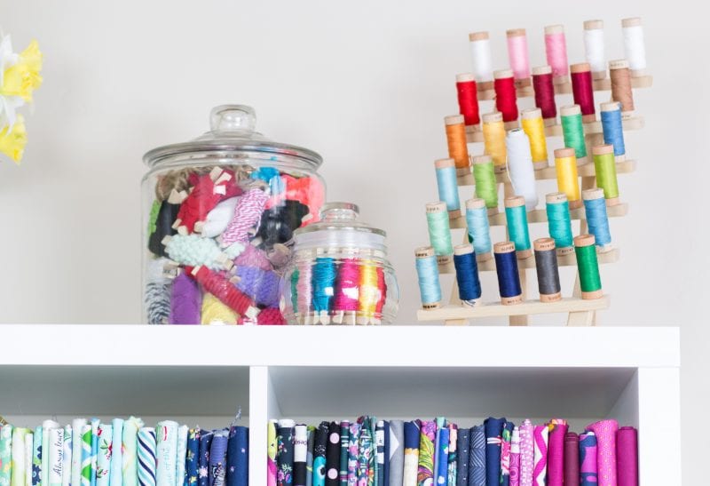 Beautiful Thread Cone Storage  Sewing room organization, Thread storage,  Craft area organization