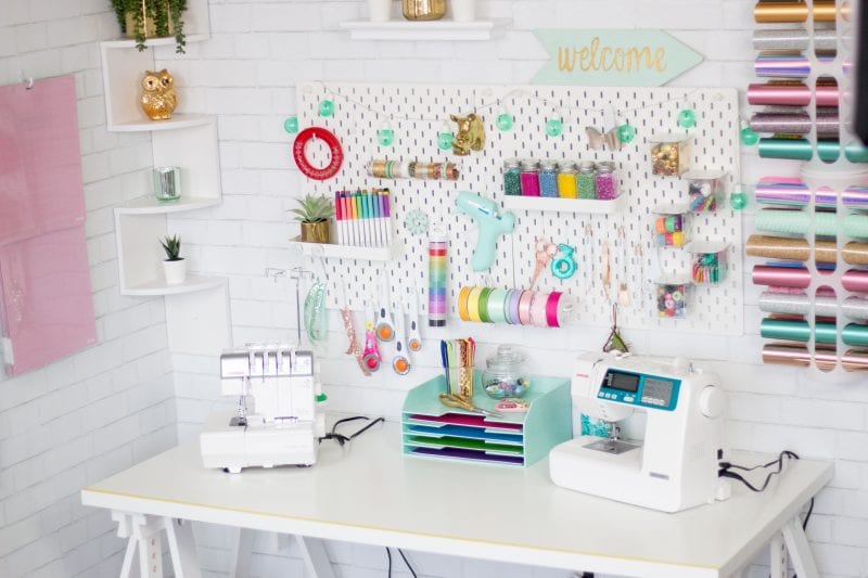 Sewing Room Organization & Cricut Craft Hacks - Sweet Red Poppy