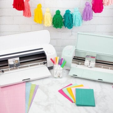 Cricut Maker vs Explore Air 2 reivew: Which Machine to Buy, a review featured by top US craft blog, Sweet Red Poppy.