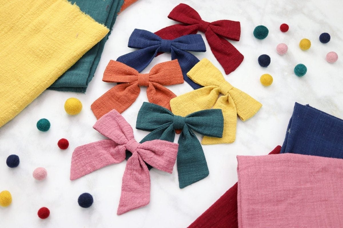 Sailor Hair Bow Sewing Tutorial and Free Printable PDF Pattern