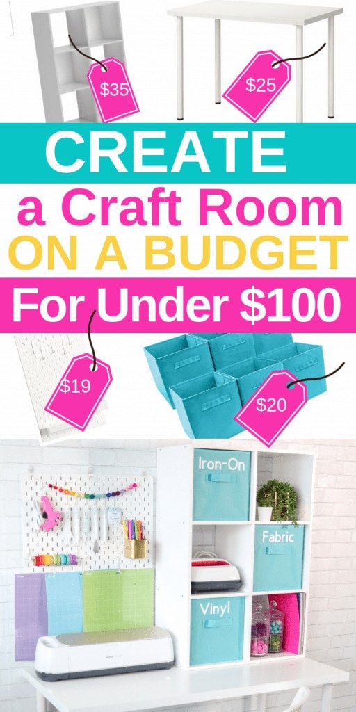 Create a Craft and Sewing Room on a Budget for Only $100 