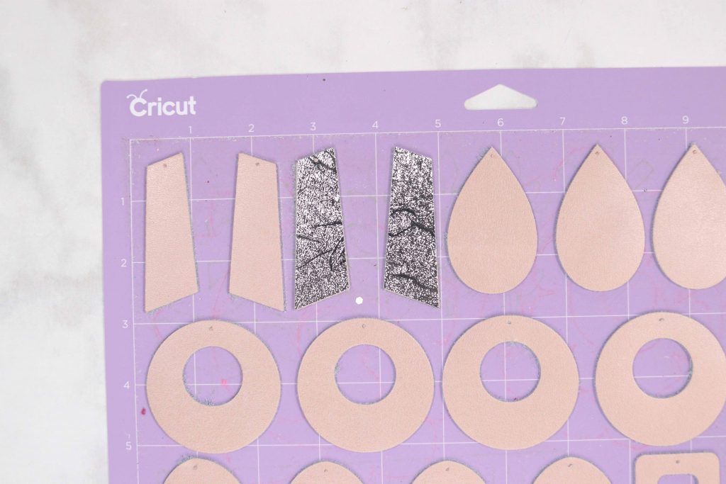 Cricut leather earrings tutorial featured by top US Cricut blogger, Sweet Red Poppy