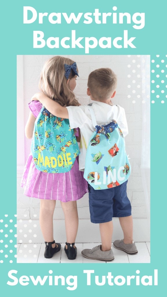 Sew an Easy DIY drawstring backpack - Elizabeth Made This