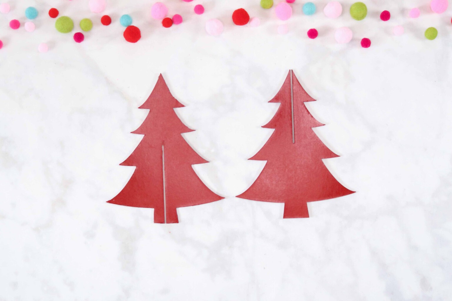 DIY Painted Christmas Trees JOANN Sweet Red Poppy