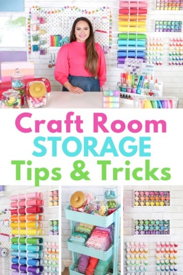 How to Organize your Craft Room Tips and Tricks - Sweet Red Poppy