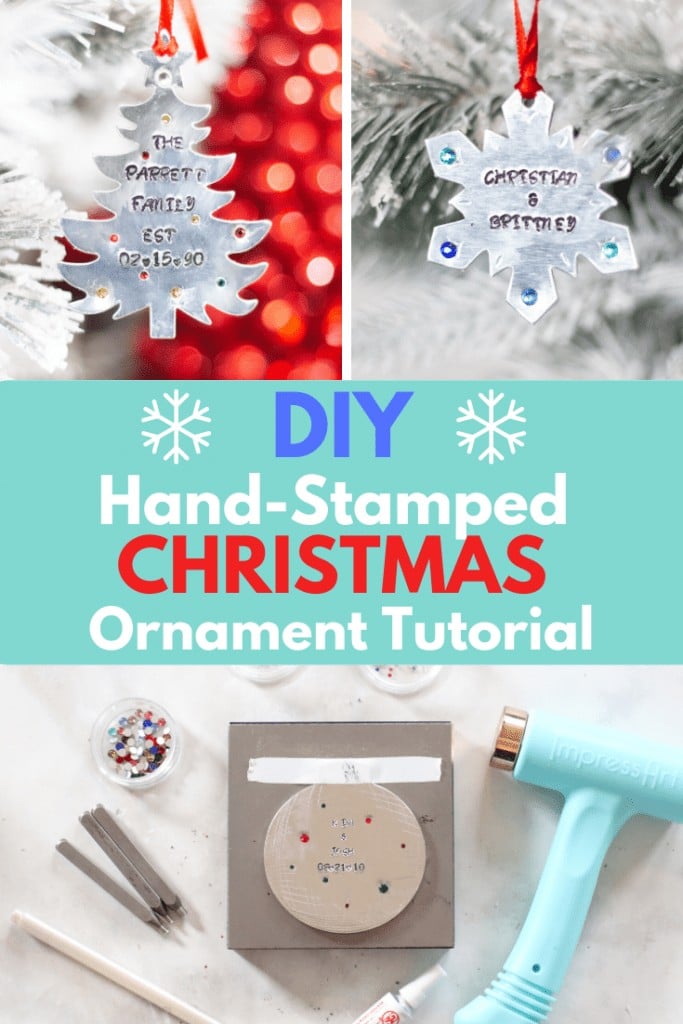 How to Hand Stamp Metal Christmas Ornaments Full Step by Step Tutorial for Beginners