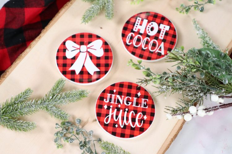Cricut Infusible Ink Coasters – Sweet Red Poppy