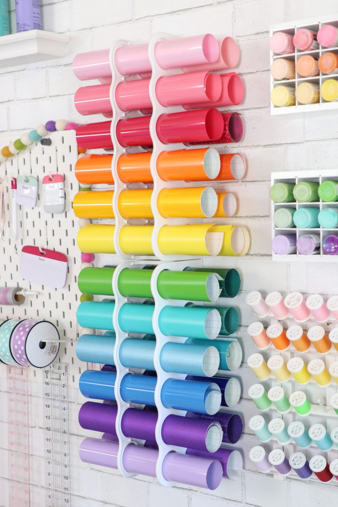 Creative Ways to Store Vinyl - Burton Avenue  Cricut craft room, Diy craft  room, Craft room organization