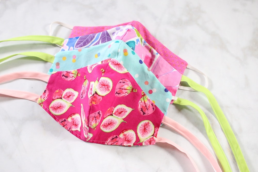 how to sew a surgical face mask, a tutorial featured by top US sewing blog, Sweet Red Poppy.