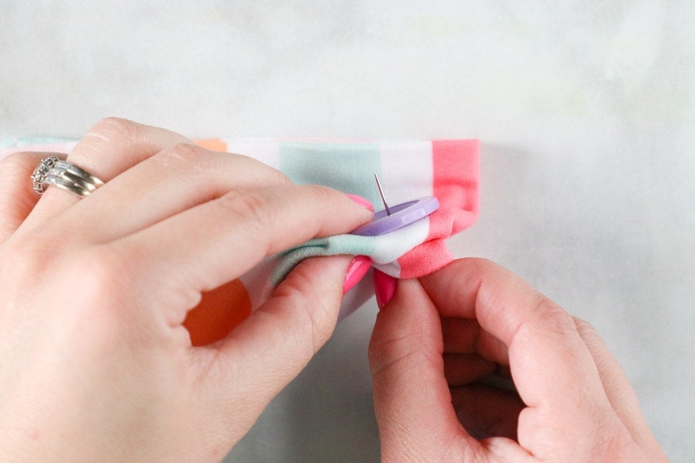 How to Sew an Ear Saver for an Elastic Face Mask, a tutorial featured by top US sewing blog, Sweet Red Poppy.