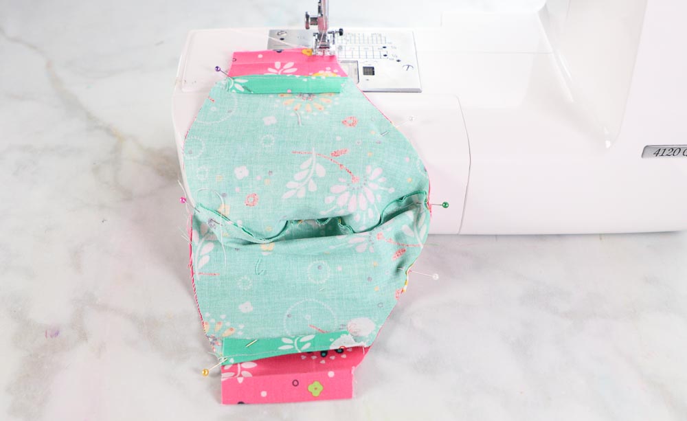How to Sew a Fitted Face Mask with Casing, a tutorial featured by top US sewing blog, Sweet Red Poppy