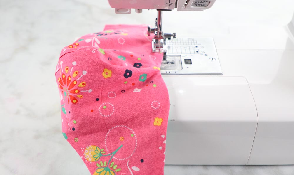 How to Sew a Fitted Face Mask with Casing, a tutorial featured by top US sewing blog, Sweet Red Poppy