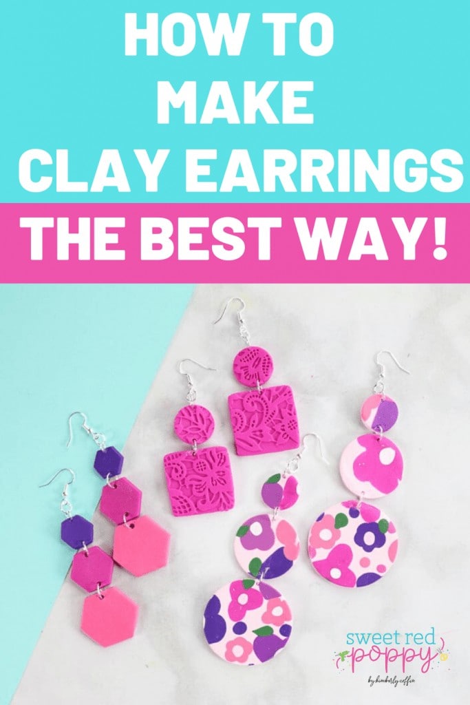 Making Earrings using Air- dry Clay  Sharing my process & Supplies 