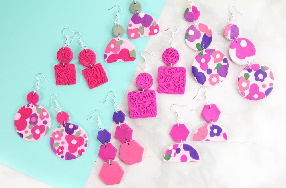 Making earrings out of deals polymer clay