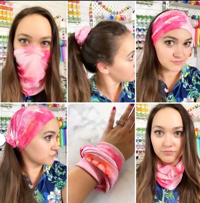 How to Make a Neck Gaiter Face Mask Sweet Red Poppy